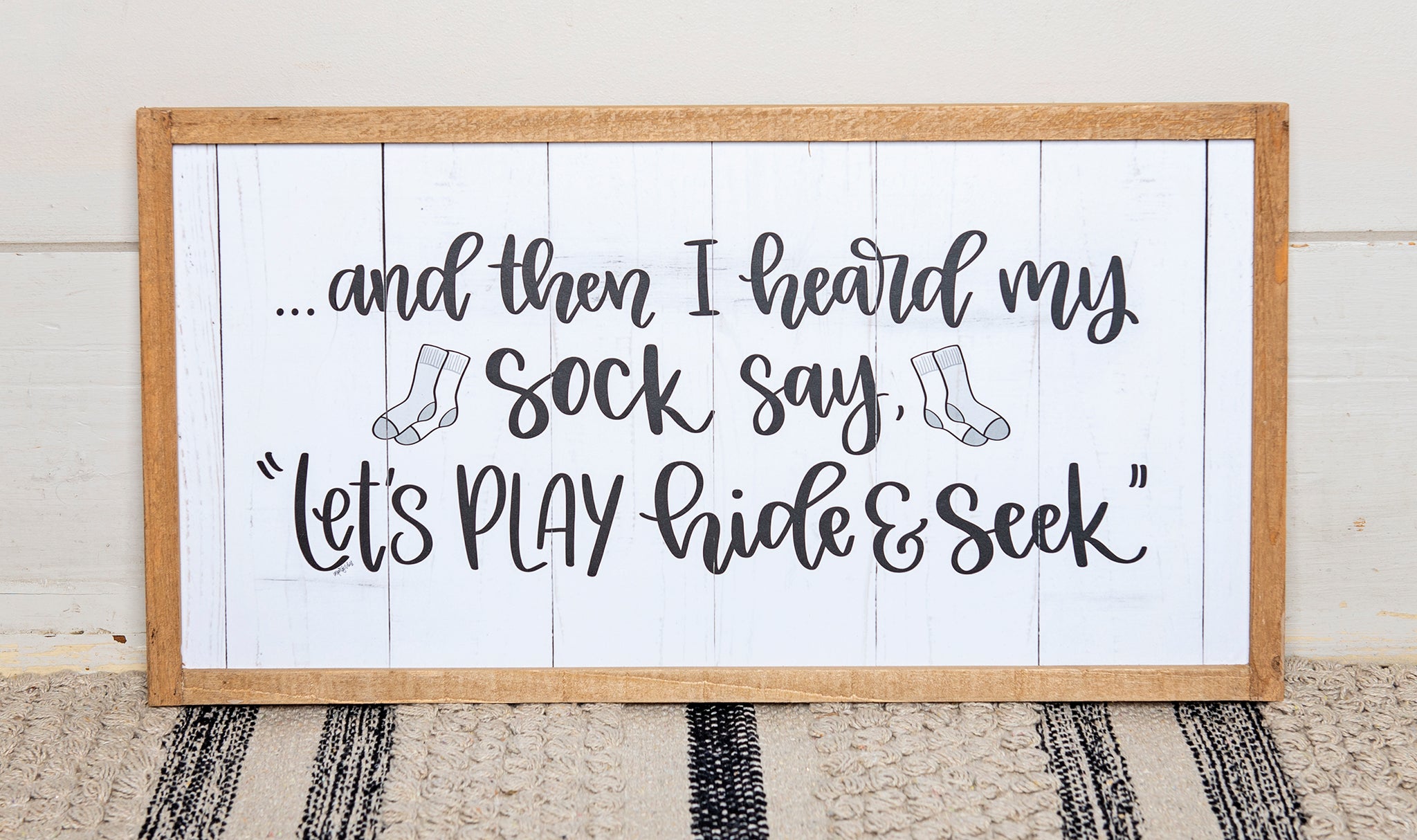 Socks Hide & Seek Wall Art