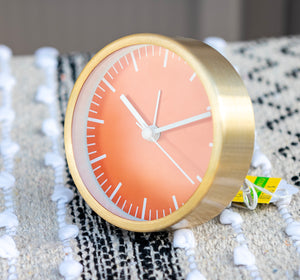 Aluminium Red Alarm Clock