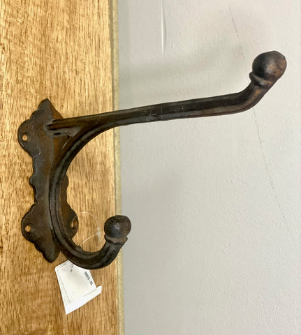 Large Rust-Coloured Wall Hooks