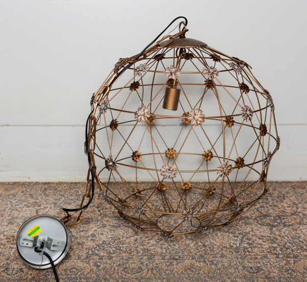 Copper Wire Globe Light